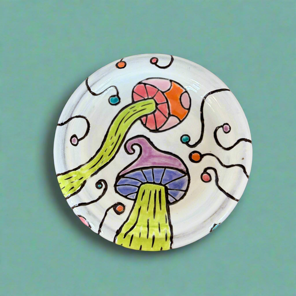 Bubble Plate - Mushrooms