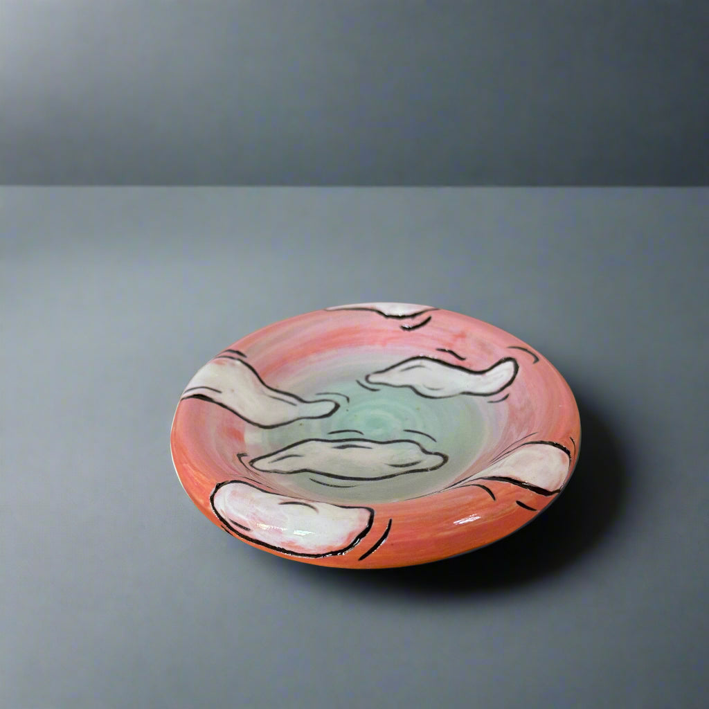 Bubble Plate - Happy Clouds