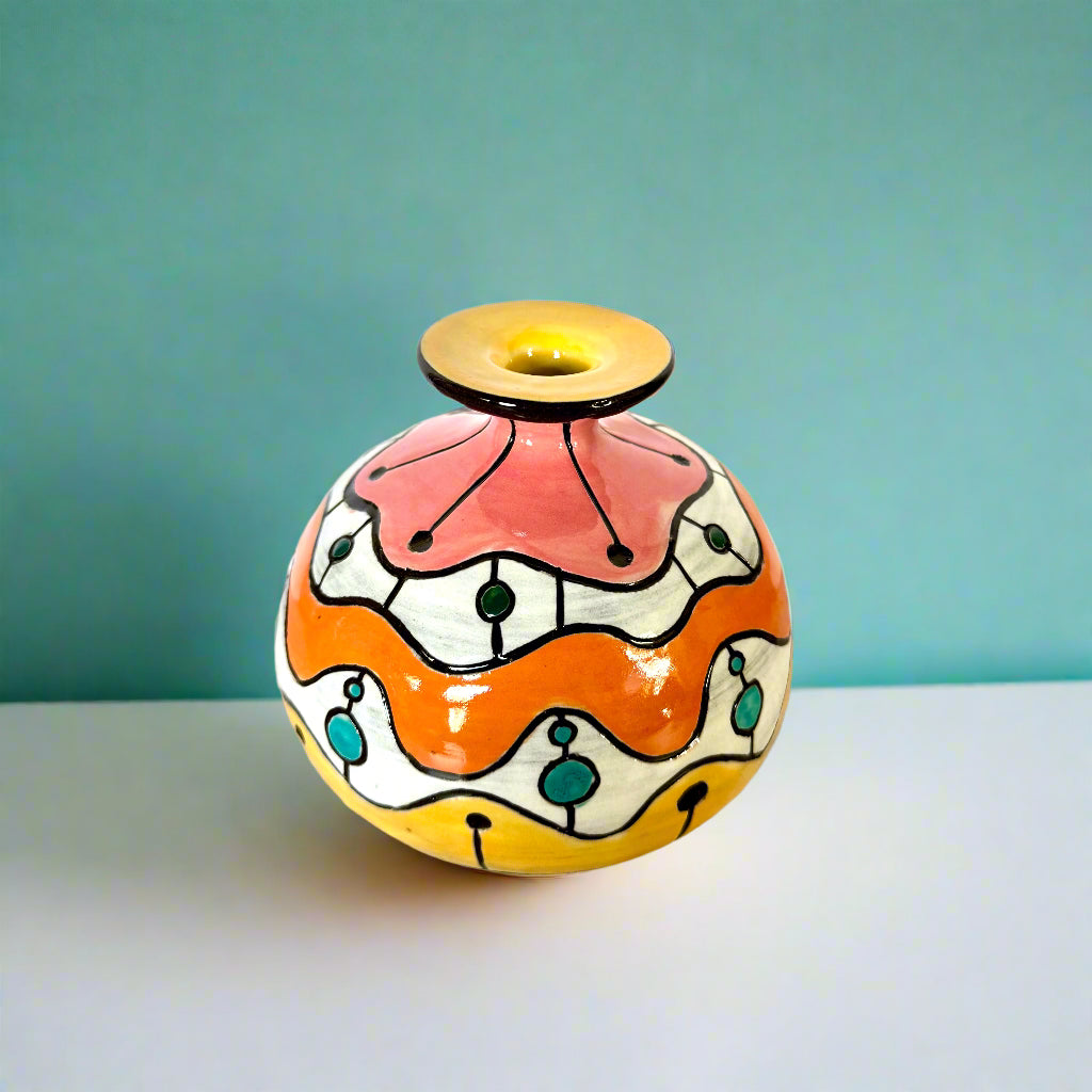 Midcentury Maximalist Moon Jar