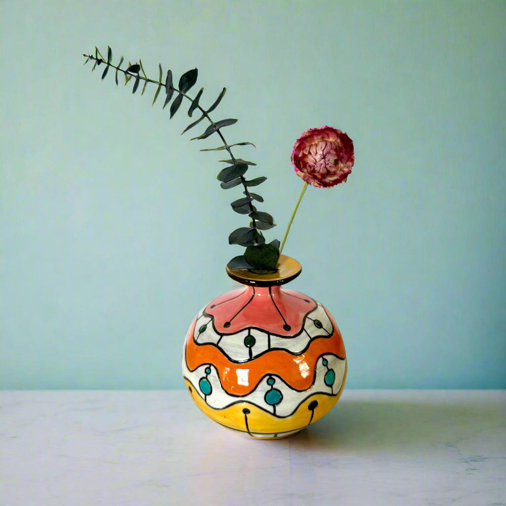 Midcentury Maximalist Moon Jar