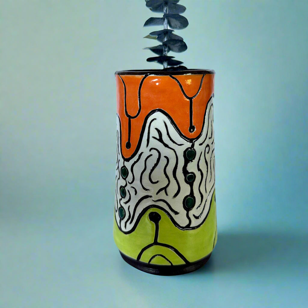 Midcentury Space Urchin Vase #2 - (second)