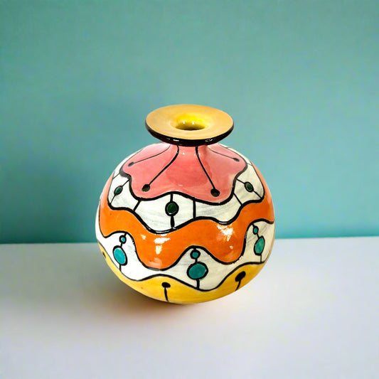Midcentury Maximalist Moon Jar