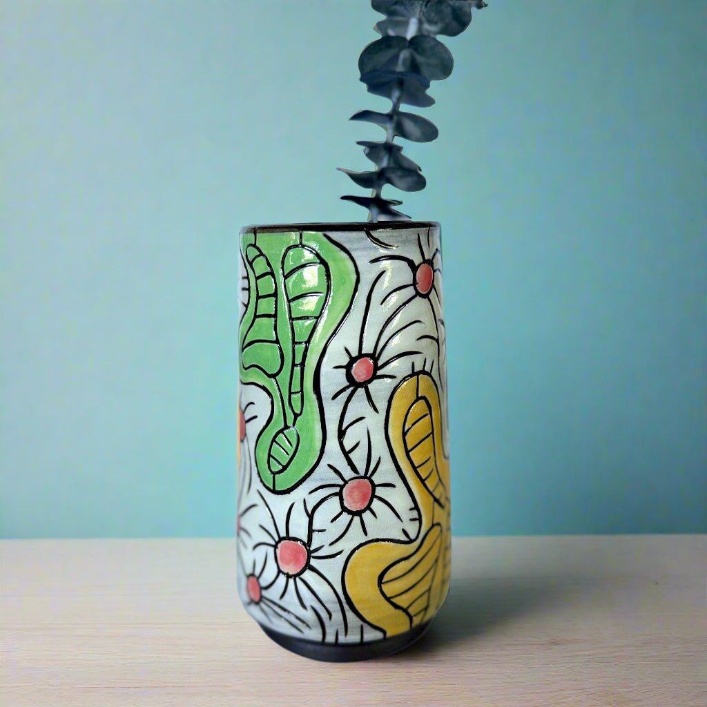 Midcentury Space Urchin Vase