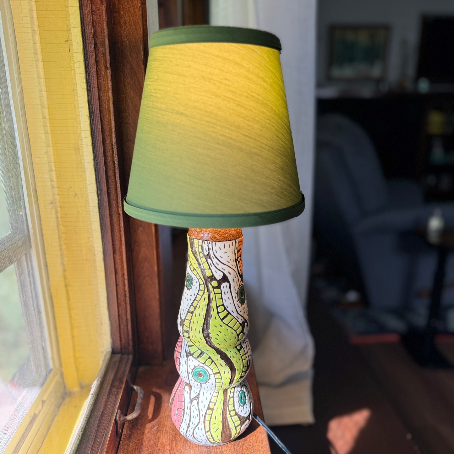Midcentury Space Urchin Lamp